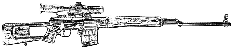 Снайперская винтовка Драгунова ССВ-58, опытная